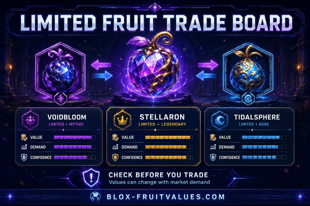 Limited Blox Fruits Value Lists